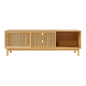 Televizní skříň Ypäjä 150x42x50 cm bambus přírodní [en.casa]