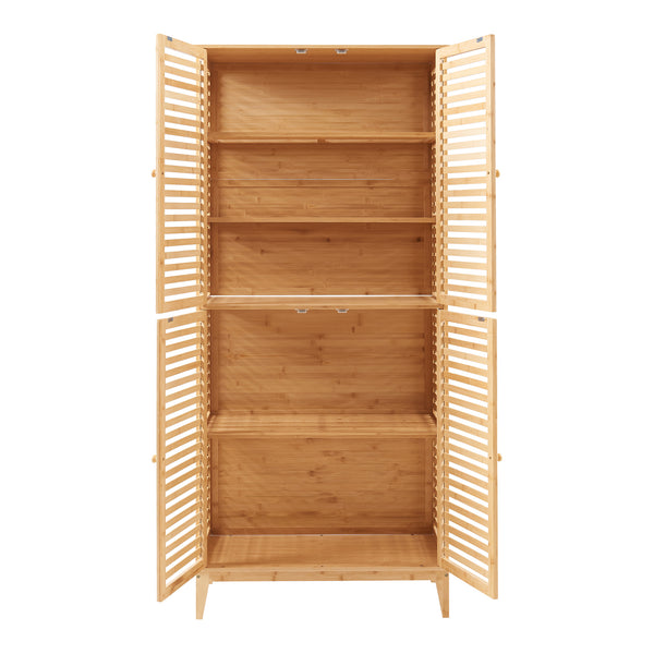 Koupelnová skříňka Raurgela 180x80x40 cm bambus [en.casa]