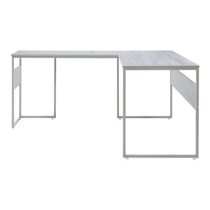 Psací stůl Karlstang ve tvaru L 166x120x75 cm Světle šedý [en.casa]