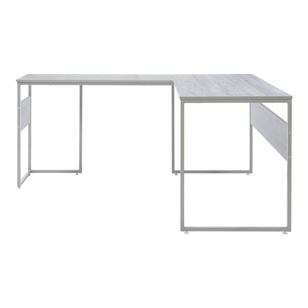 Psací stůl Karlstang ve tvaru L 166x120x75 cm Světle šedý [en.casa]