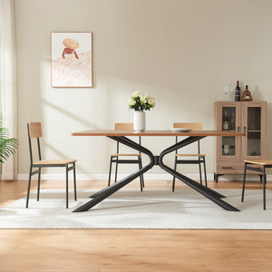 Stolová konstrukce Havosanlurg ocel 160x70x72 cm černá [en.casa]