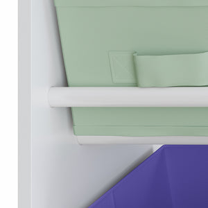 Dětský regál Farusa 80x90x30 cm Aqua Dream motiv [en.casa]