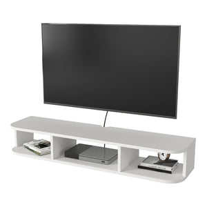 TV závěsný lowboard Oundsvas 120x30x19 cm bílý [en.casa]