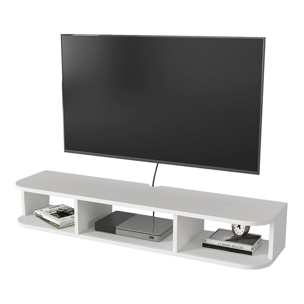 TV závěsný lowboard Oundsvas 120x30x19 cm bílý [en.casa]