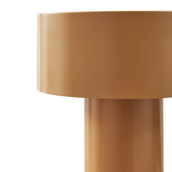 Stolní lampa Kömn kov 37x30x30 cm hnědá [lux.pro]