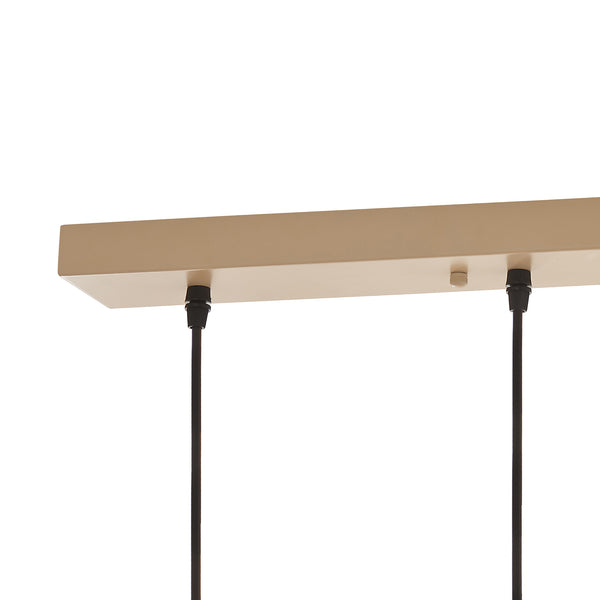 Závěsné svítidlo Posdand 130x90x14 cm dřevo/černá [lux.pro]