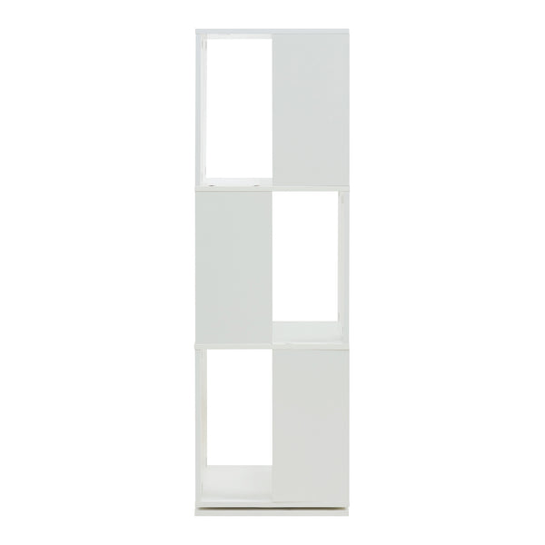 Otočné knihovny Fjelmarirg 109x34x34 cm Bílá [en.casa]
