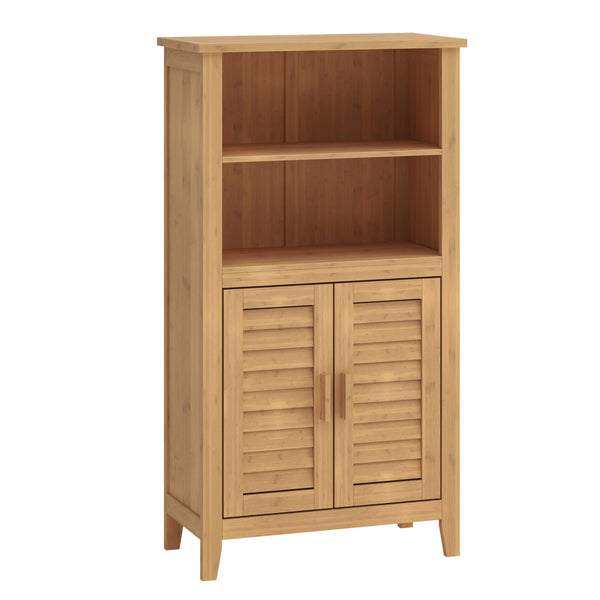 Přístavný skříň Rirg 92x50x25 cm bambus přírodní [en.casa]