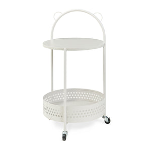 Servírovací vozík Jässaatka ocel 76x40 cm šedý [en.casa]