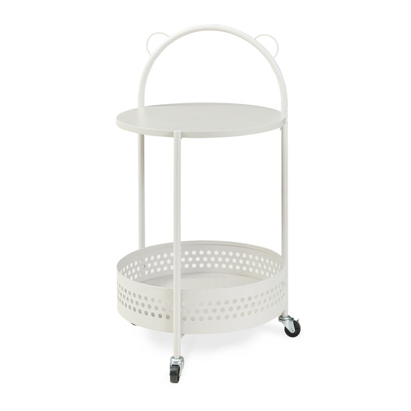Servírovací vozík Jässaatka ocel 76x40 cm šedý [en.casa]