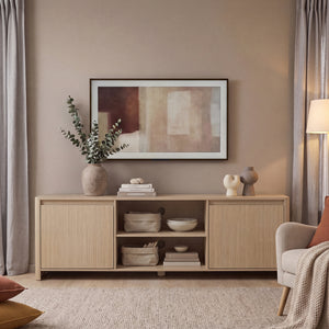 Televizní skříň Takranmaa 150x40x50 cm dubový dekor [en.casa]