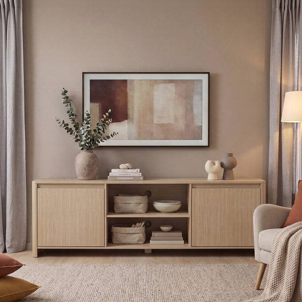 Televizní skříň Takranmaa 150x40x50 cm dubový dekor [en.casa]