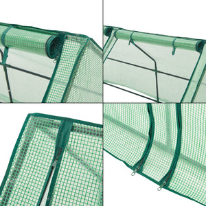 Mini skleník Nissewaard 180x90x90cm zelená síť [en.casa]