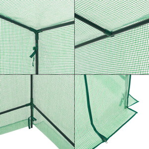 Skleník Vlaardingen 198x78x200cm zelený [en.casa]