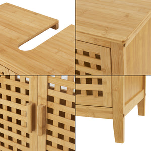 Skříňka pod umyvadlo Ingmarsö Bambus 60x67x30cm [en.casa]