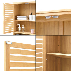 Skříňka na toaletu Geta 170 x 66 x 23 cm bambus [en.casa]