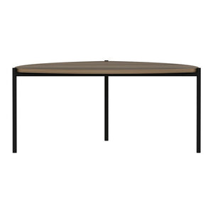 Konferenční stolek Gladsaxe 40x90x89 cm ořechový vzhled / černý [en.casa]