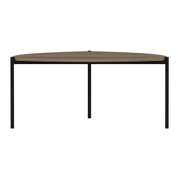 Konferenční stolek Gladsaxe 40x90x89 cm ořechový vzhled / černý [en.casa]