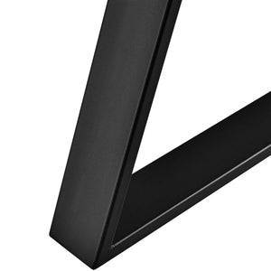 Stolní rám Lyngby sada 2 ks ocel 72x55cm černá [en.casa]