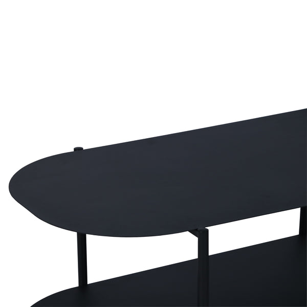 Konferenční stolek Enebakk 112x62x40,5 cm Černý, matný [en.casa]