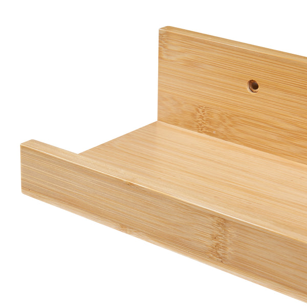 Sada nástěnných polic Gildeskål 3dílná sada 40x13x7cm bambus [en.casa]