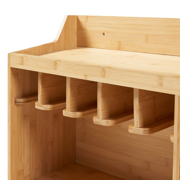 Organizér na nářadí Gjemnes 86x25x45 cm bambus [en.casa]