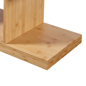 Knihovna Gullspång Bambus 130x55x30cm Přírodní [en.casa]
