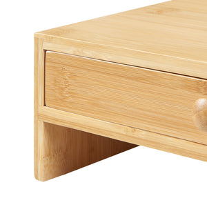 Stojan na monitor Hallstahammar 56x18x9,5 cm bambus [en.casa]