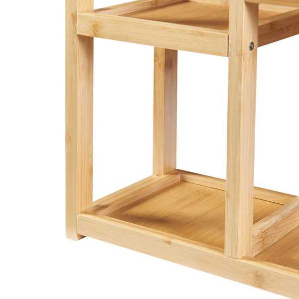 Koupelnová police Höör 42x37x17 cm bambus [en.casa]