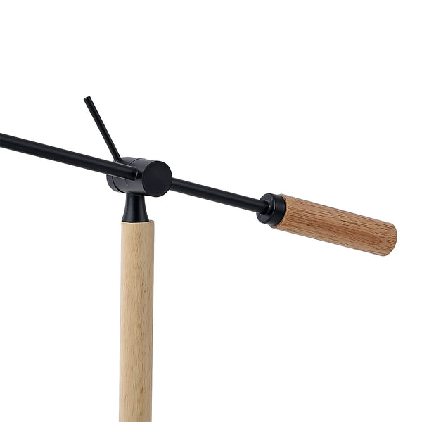 Stolní lampa Watford černá / barva dřeva [lux.pro]