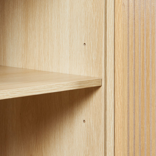 Sideboard Landskrona 115x40x90 cm dubový vzhled [en.casa]