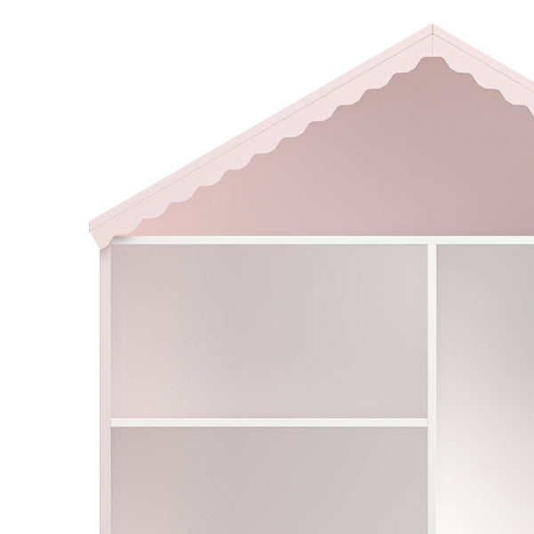 Dětský regál Vestnes 114x91x30 cm Cotton Candy/Bílá [en.casa]