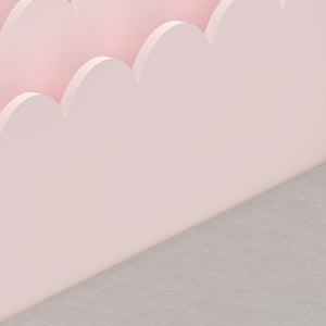 Dětská lavice s policí Vestnes 100x45x70 cm Cotton Candy/Bílá [en.casa]