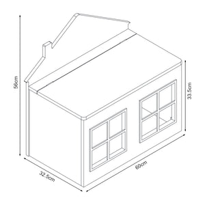 Box na hračky Vipsali 56x60x33 cm Mintová/Zelená/Bílá [en.casa]