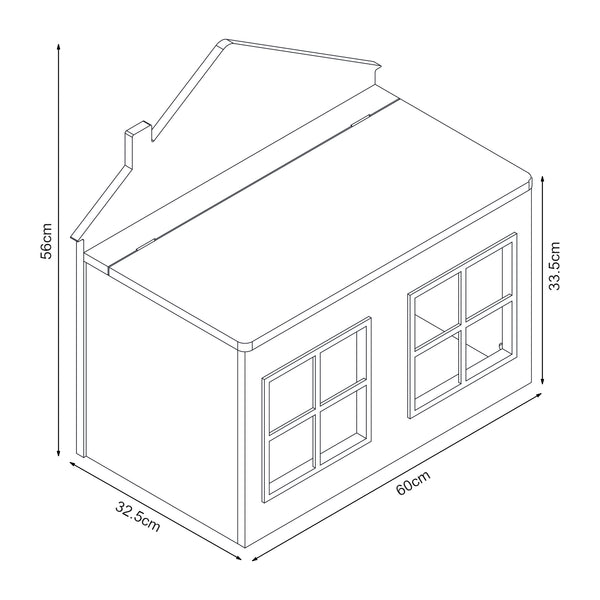 Box na hračky Vipsali 56x60x33 cm Mintová/Zelená/Bílá [en.casa]