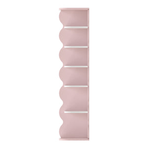 Dětský rohový regál Vestnes 108x27x27 cm Cotton Candy/Bílá [en.casa]