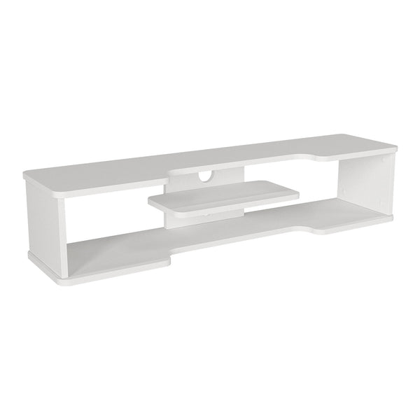 TV závěsný lowboard Yrela 120x30x26 cm bílý [en.casa]