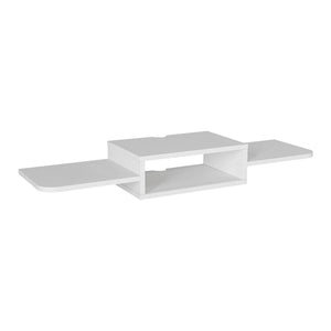 TV závěsná skříňka Tar 115x30x16 cm bílá [en.casa]