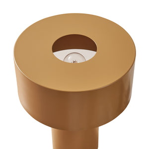 Stolní lampa Kömn kov 37x30x30 cm hnědá [lux.pro]