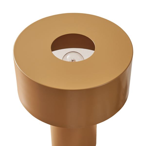 Stolní lampa Kömn kov 37x30x30 cm hnědá [lux.pro]