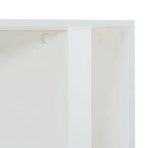 Otočné knihovny Fjelmarirg 109x34x34 cm Bílá [en.casa]