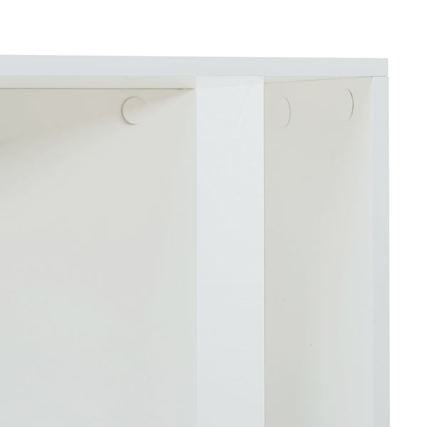 Otočné knihovny Fjelmarirg 109x34x34 cm Bílá [en.casa]