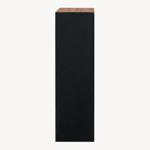 Knihovna 'Trond' s 3 otevřenými přihrádkami 80 x 30 x 23 cm Černá/optika ořechového dřeva