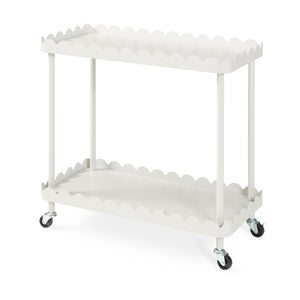 Servírovací vozík Bolmanralu 60x61x31 cm Šedý [en.casa]