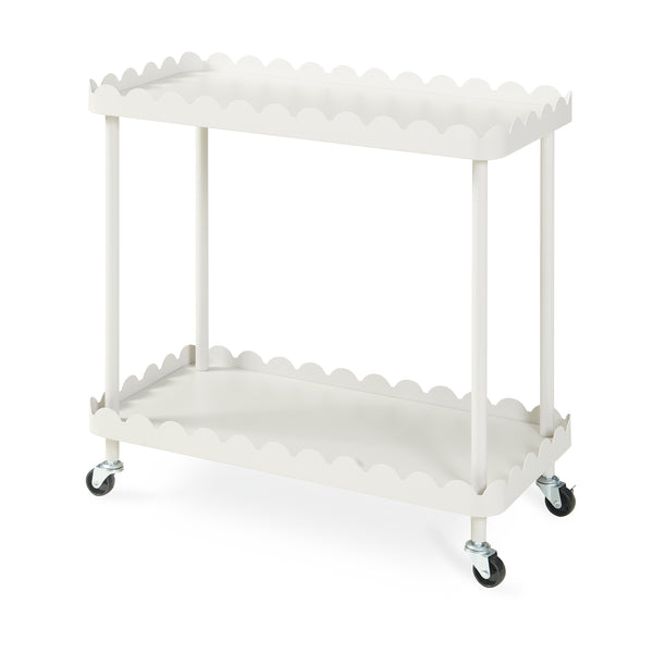 Servírovací vozík Bolmanralu 60x61x31 cm Šedý [en.casa]