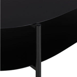 Konferenční stolek Enebakk 112x62x40,5 cm Černý, matný [en.casa]
