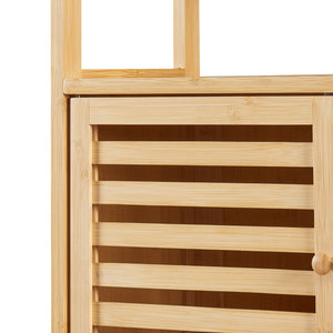 Koupelnová police Haugesund 158x60x26 cm bambus [en.casa]