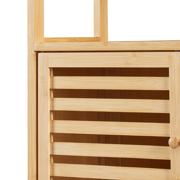Koupelnová police Haugesund 158x60x26 cm bambus [en.casa]