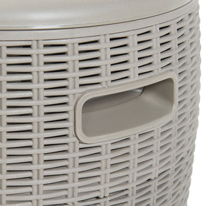 Chladicí box-stolička Avetrana 44xØ40 cm Světle hnědá [casa.pro]