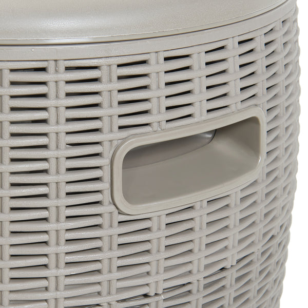Chladicí box-stolička Avetrana 44xØ40 cm Světle hnědá [casa.pro]